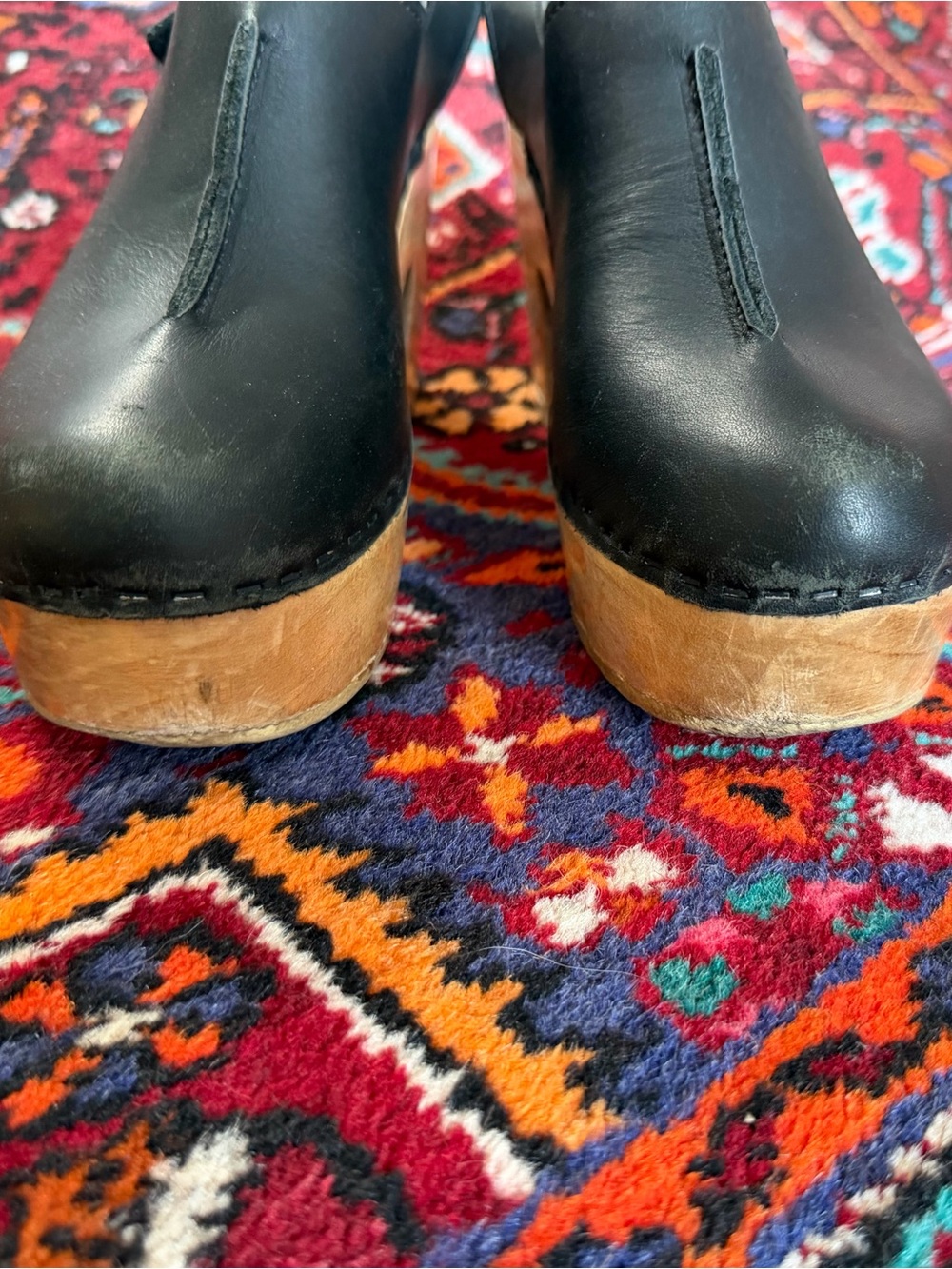 No. 6 front seam platform clogs - Picture 5 of 6